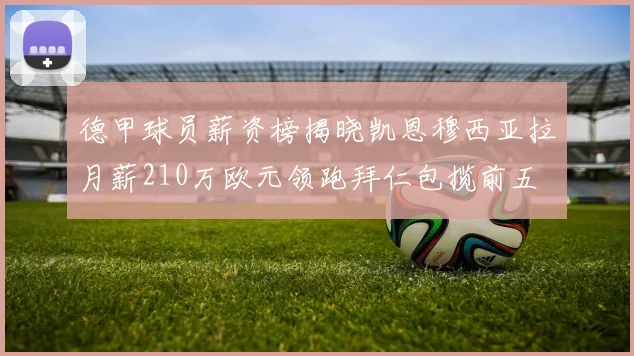 德甲球员薪资榜揭晓凯恩穆西亚拉月薪210万欧元领跑拜仁包揽前五